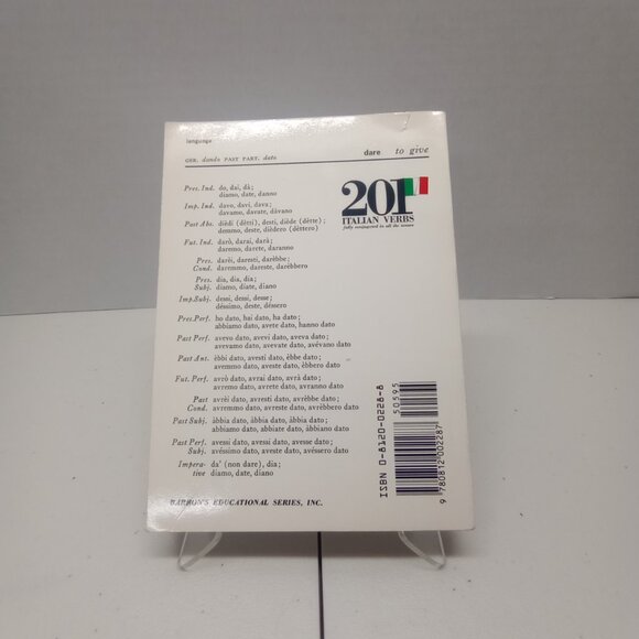 201 Italian Verbs Fully Conjugated Italian Language Learning Book - Picture 2 of 7